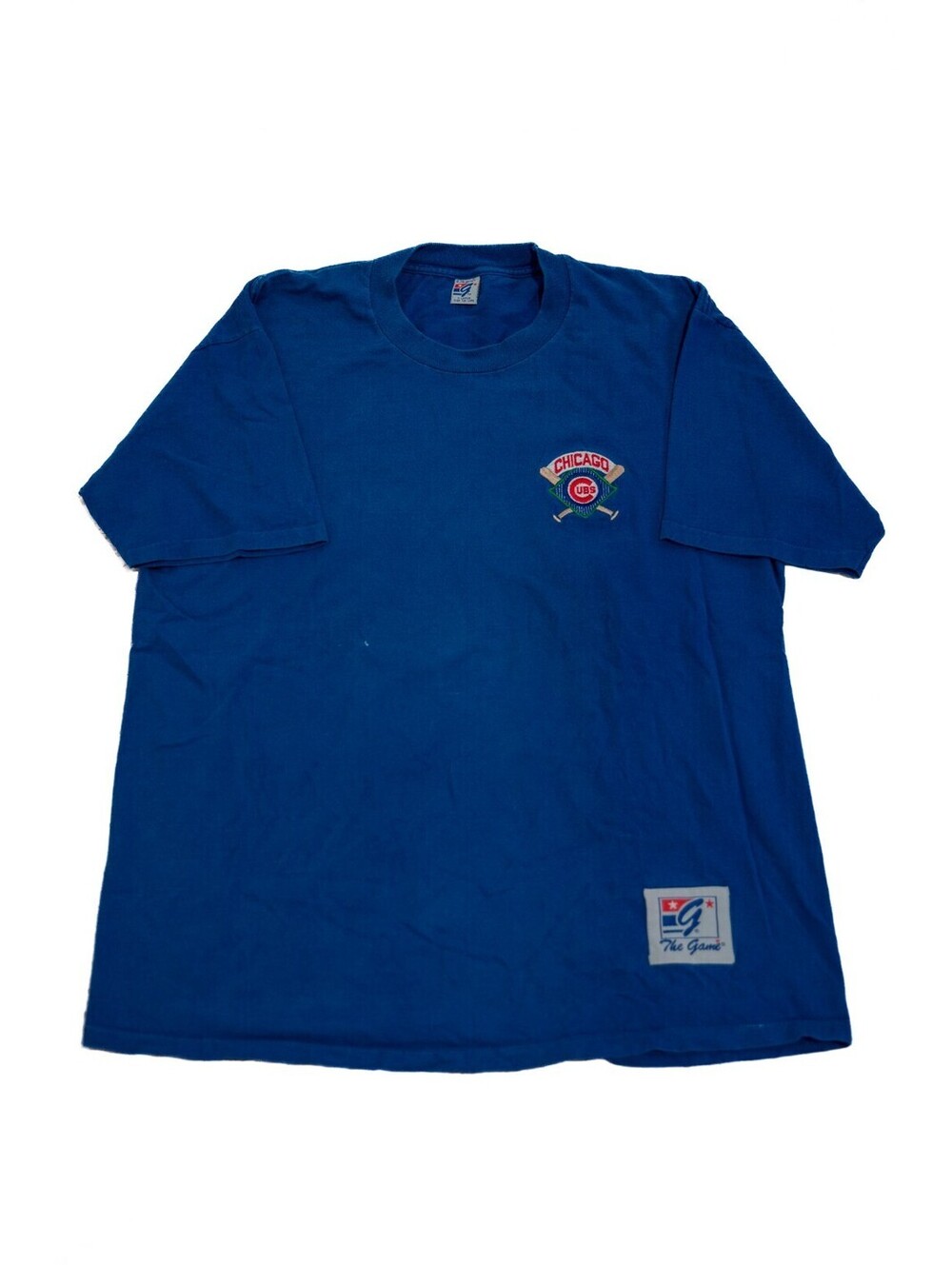 Chicago Cubs Baseball T-Shirt Embroidered Logo - The Game - Men's XL